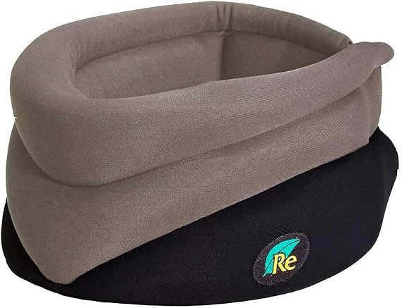 Releaf Neck Rest Soft Neck Brace for Neck Pain and Support, Comfortable Neck Brace for Sleeping, Cervical Collar Neck Support Brace for Travel, Reading & Relaxation - Medium, Granite