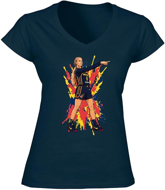 Sophie Cunningham Indiana Pointing Ladies V-Neck Shirt T-Shirt