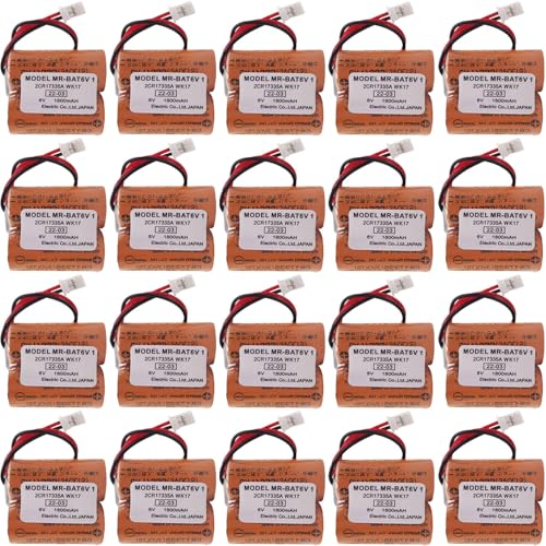 20 Counts 2CR17335A WK17 6V 1800mAh Lithium Battery Compatible for SANYO MR-BAT6V1 2CR17335A WK17 CR17335