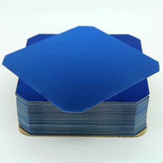 Flexible Solar Cells E60 C60 5x5 3.6W Monocrystalline Cells for DIY Panels (1, +2 Busbars Per Cell)