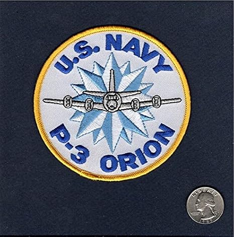 Embroidered Patch - Patches for Women Man -P-3C P-3 Orion Military Naval Style Patch Lockheed VP Patrol Squadron Aircraft Jacket Patch