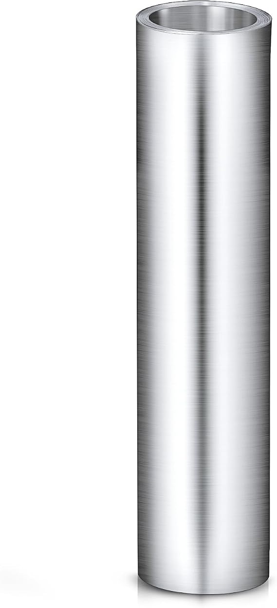 Therwen 1 Roll Aluminum Flashing Roll Metal Aluminum Roof Panels 0.2 mm Thickness Roof Flashing Strip for Sealing Windows Doors Siding Backyard Stains Moss and Mildew Prevention (10" x 10')