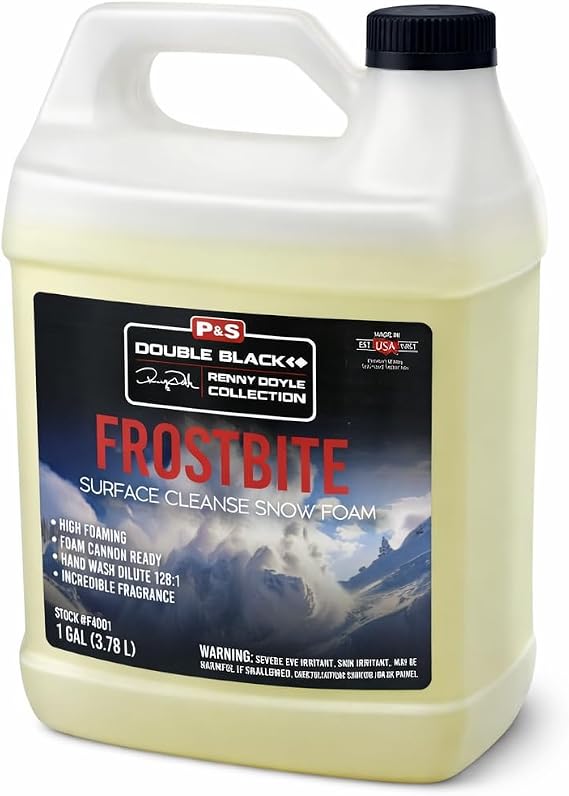 P&S Professional Detail Products Frostbite Surface Cleanse Snow Foam High Foaming Car Shampoo, Lifts Dirt & Contaminants, Safe for All Paint & Finishes, Perfect for Cannon Use - 1 Gallon