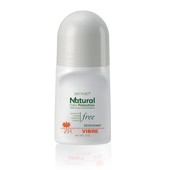 Zermat Vivaze Vibre, Natural Roll-On Deodorant, 3 Oz.