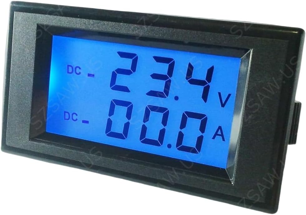 AILI DC Digital Panel Meter 0-200V -20A Positive Negative Current Self-Powered Battery Detector