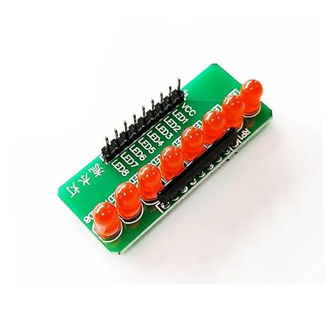 8-Channel LED Chaser Light Module for Microcontroller Projects - Running Light Experiment Kit