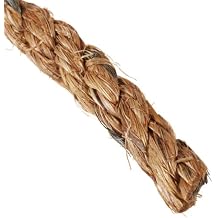 72100116 Manila Rope Poly Wrapped Coil, 3 Strands, 1/2" Diameter x 600' Length, 477 lbs Working Load Limit