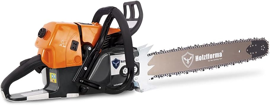 92CC G660 Holzfforma Gasoline Chain Saw Chainsaw with 28 Inch 92DL 3/8" .063" Guide Bar and Saw Chain Tank Protective Guard
