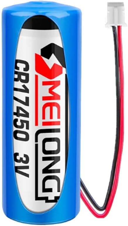 (1-Pack CR17450 Battery 3V 2100mAh 4/5A Size Non-Rechargeable Disposable Lithium Battery (with 2.0 White Connector)