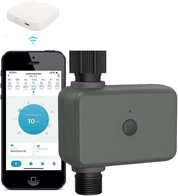 WiFi Hose Timer Sprinkler Timer, Watering Timer for Hose, Faucet Timer for Water Hose Sprinkler Outdoor Programmable