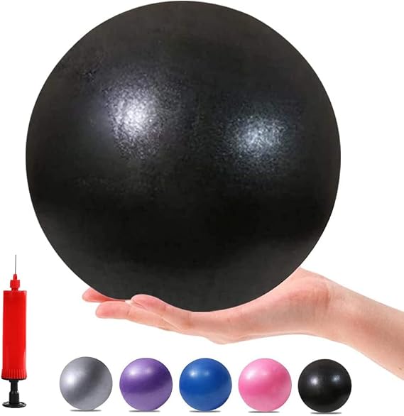 Mini Yoga Balls Exercise Pilates Therapy Balance Bender Ball Barre Equipment for Home Stability Squishy Training with Pump