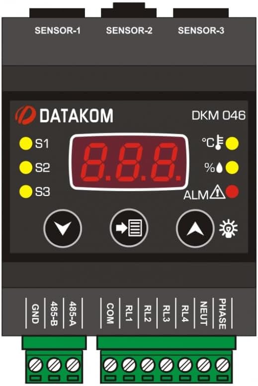 DKM-046 Temperature & Humidity Controller with Display, AC Power Supply