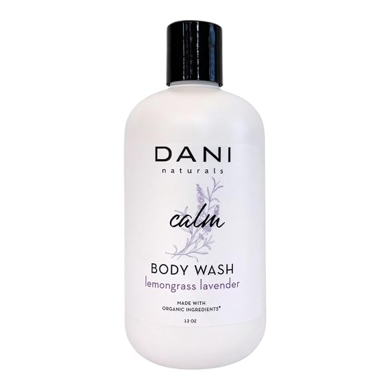 DANI Naturals Lemongrass Lavender Body Wash, Sulfate-Free, Vegan, 12 fl oz