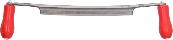 Stubai 336003 Draw Knife 240mm with PVC Edge Guard, Silver/Red