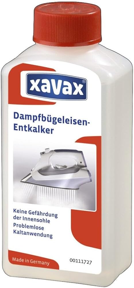 Xavax Entkalker für Dampfbügeleisen 250 ml (ausreichend für 3 Anwendungen)