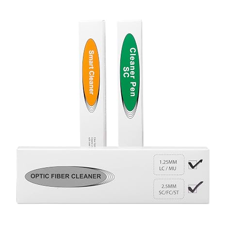 LC/SC/FC/ST Fiber Cleaner Pen, 800+ Cleans, 2pcs