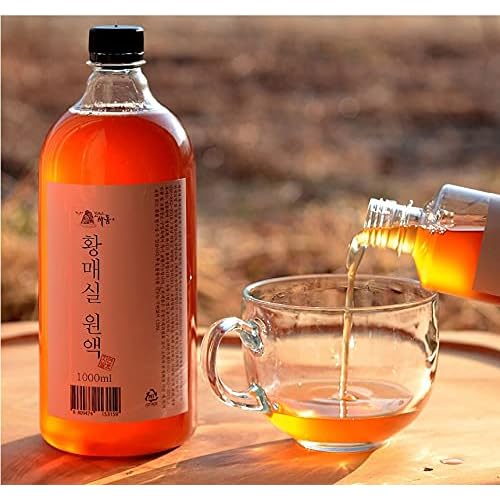 ZEESOON Korean All Purpose Pure Plum Extract Syrup Hwang Maesil for Drinking Tea, Cooking 1000ml 33.84 fl.oz