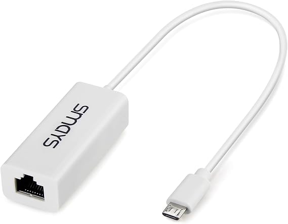 Smays Alexa Dot イーサネットアダプター マイクロUSB有線RJ45 LAN接続 Alexa Show 2nd Gen Show 5 Show 8 Dot用