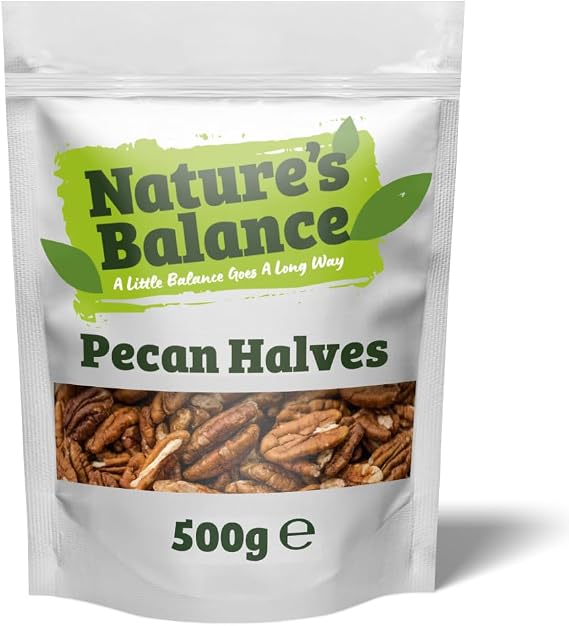 Nature's Balance Pecan Halves 500g Raw Pecan Nuts