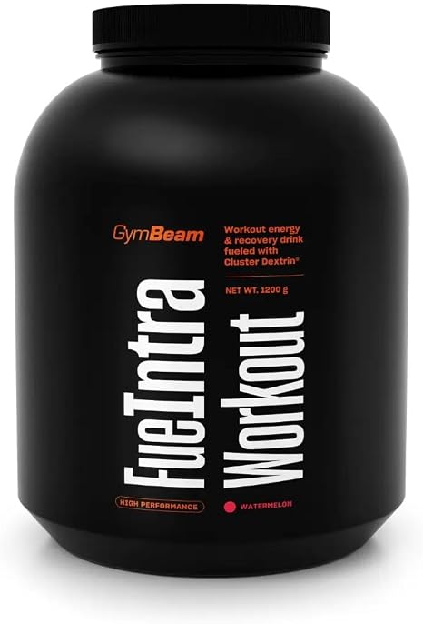 GymBeam FueIntra Sports Drink - Complex Dietary Supplement with Cluster Dextrin® Magnesium All 8 Essential Amino Acids Including BCAAs Citrulline Malate (1200 g Watermelon)