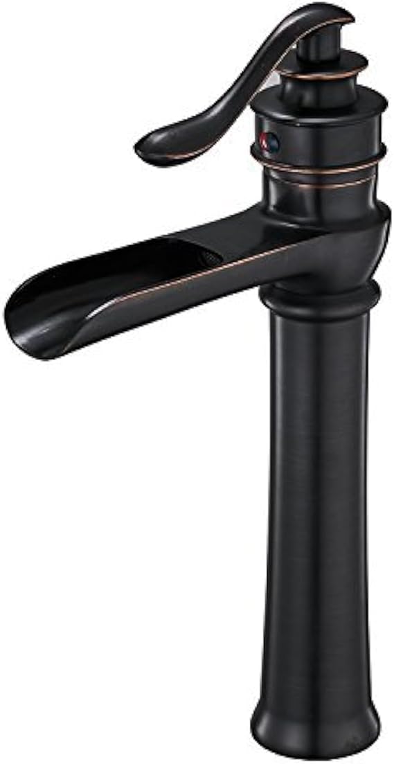 BWE Vessel Sink Faucet Waterfall Bathroom Sink Faucet Single Hole