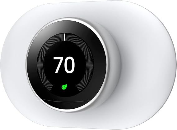 Wall Plate for Google Nest Thermostat 1st/2nd/3rd, Nest Thermostat Trim Kit for Walls to Cover Defects (Not Compatible with 2020 Nest Thermostat)