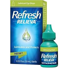 Refresh Relieva Lubricant Eye Drops, Lubricates & Protects Dry Eyes, 0.33 FL OZ - 3 Pack