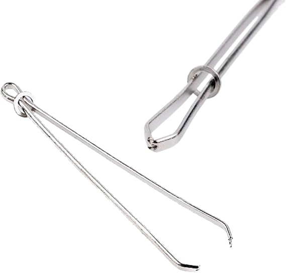 Martelli Locking Tweezers, 3 Inch Point Turner and Fabric Grip Tool for Sewing and Quilting Notions and Accessories - Quilting Tools - Sewing Supplies