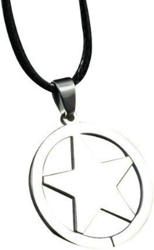Captain A Series Symbol Stainless Steel Pendant Necklace