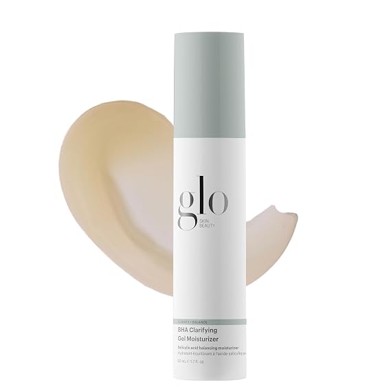 Glo Skin Beauty BHA Clarifying Gel Moisturizer Oil Free Face Moisturizer for Acne-Prone & Oily Skin, With Salicylic Acid to Refine & Balance, Reducing the Appearance of Pores