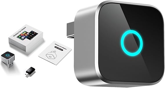 Wireless CarPlays Adapter,Mini Smart Car Play Wireless Adapter,Plug Play,Compatible with Android Auto,Suitable for Cars With CarPlays