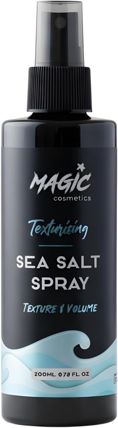 Magic Cosmetics Profesyonel Deniz Tuzu Saç Spreyi 200ml – Doğal Dalgalar, Hacim Veren ve Mat Görünüm Sağlayan Formül – Tüm Saç Tipleri İçin, Unisex Sea Salt Spray