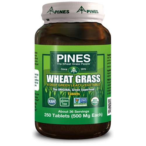 Pines International Wheat Grass - 500 mg - 250 Tablets