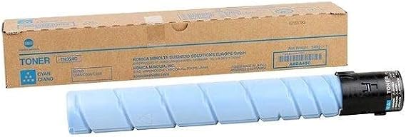 Konica Minolta TN324C A8DA430 Bizhub C258 C308 C368 Toner Cartridge (Cyan) in Retail Packaging