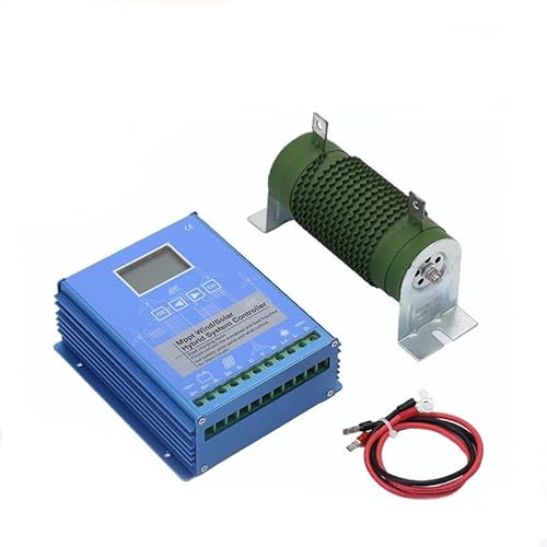SZYARA 3000W MPPT Hybrid Wind Solar Charge Booster Controller, Wind Turbine Charge Controller for Solar Panell and Wind TurbinesBlue