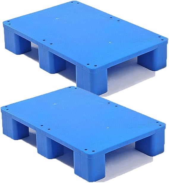 Heavy Duty Plastic Pallet with 1 100lb. Capacity Modular Dunnage Rack for Warehouse Storage Forklift Pallets with Kitchen Cupboard and Garage Organization Shelf
