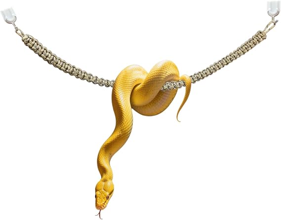 Snake Climbing Toys, Snakes Enrichment Toys Swing Climbing Rope for Ball Python Corn Snake Reptile Climbing Accessories