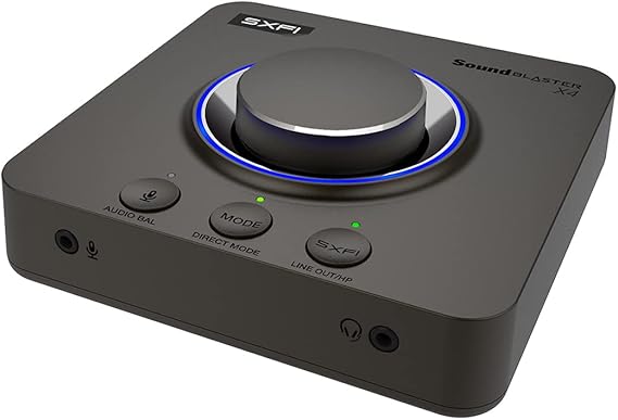 Sound Blaster X4, External USB DAC & Headphone Amp, 7.1 Surround