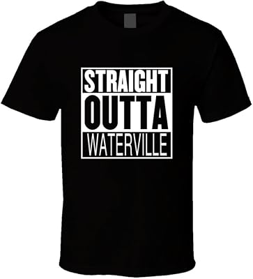 Threadsquad Straight Outta Waterville Quebec Parody Movie T Shirt
