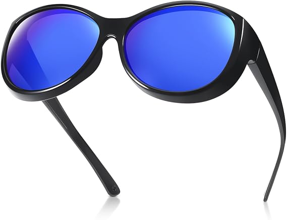 Oversized Fit Over Sunglasses Wrap Over Glasses for Women and Men with Polarized 100% UV Protection