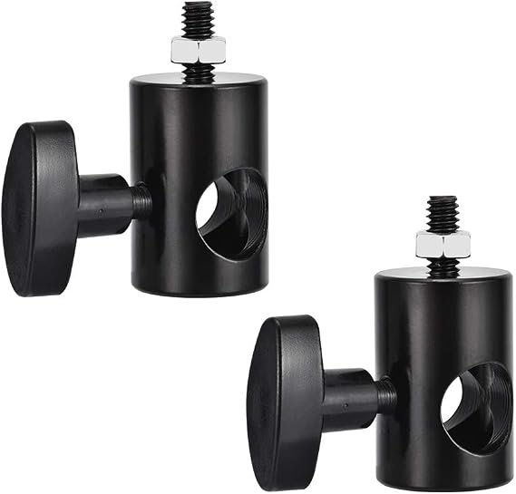 UTEBIT 2PCS Rapid Adapter Convert with 1/4" Screw Thread, Black | Photography Light Stand Adapter, Multi Functional Metal Camera Bracket Mount Adaptor, Photo Studio, Photography Accessory