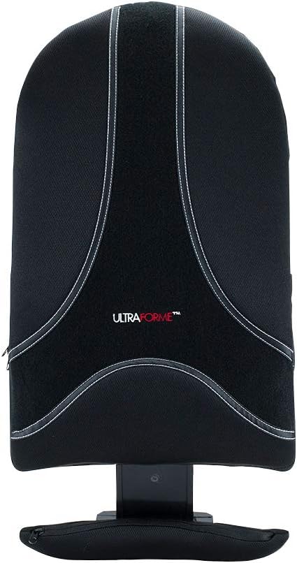 ObusForme Ultraforme Universal Backrest |Relief for Lower Back Muscles and Lumbar Discs|Black