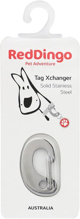 Red Dingo Tag Xchanger - Small - Silver