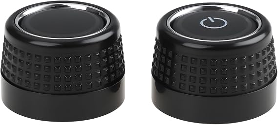 2pcs Car Left Righ Radio Turn Knob 19D035280 5GD035280C Compatible with VW Name RCD360 RCD360PRO