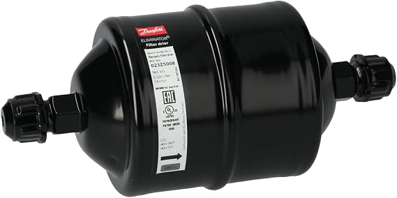 Danfoss 023Z5008 3/8in Liquid Line Refrigerant AC Filter Drier hvac refrigeration Flare 3.15-5tons Unidirectional 6-9/16in Long 3-1/8in Wide DCL 163