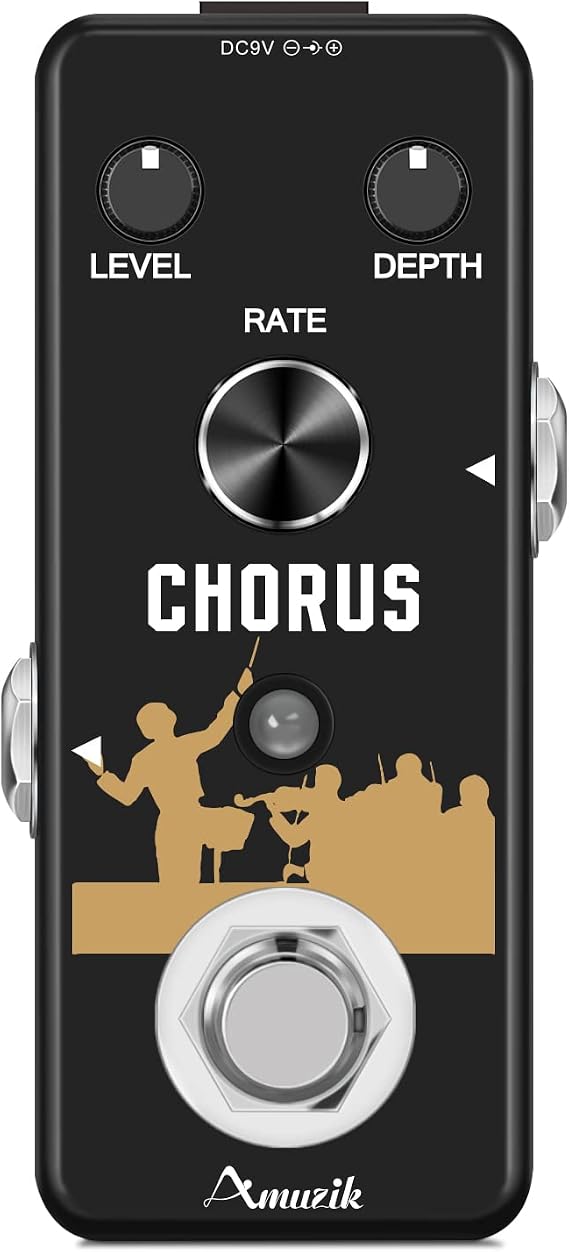 Chorus Pedal Analog Chorus Stereo Chorus Single Pedal Playing Effect Device Effecter Warm And Transparent Spatial Sense Signal Lossless No Attenuation Of Sound Compact For Electric Guitars And Basses