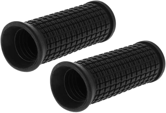 2Pcs Black Bike Handlebar Grips, Soft Non-Slip-Rubber Hand Grip, OAD Mountain Bicycle Scooter Bike Handle Cover, Handle bar Rubber End GripSingle Lock on Bicycle Handle Bar