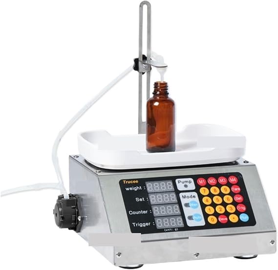 Liquid Filler Automatic Liquid Filling and Weighing Machine Perfume Oral Liquid Solution Nail Polish Small Workshop Production Easy to Clean