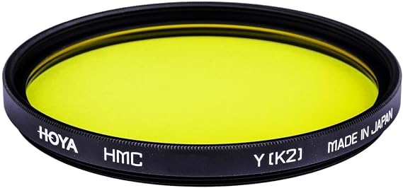 HOYA HMC K2 72mm Lens Filter (Yellow) Tonal Enhancing Camera Filter for B&W Photography with Slim Aluminum Frame, Multi-Coated Optical Glass, Reduces Flare & Ghosting, Improves Contrast & Clarity