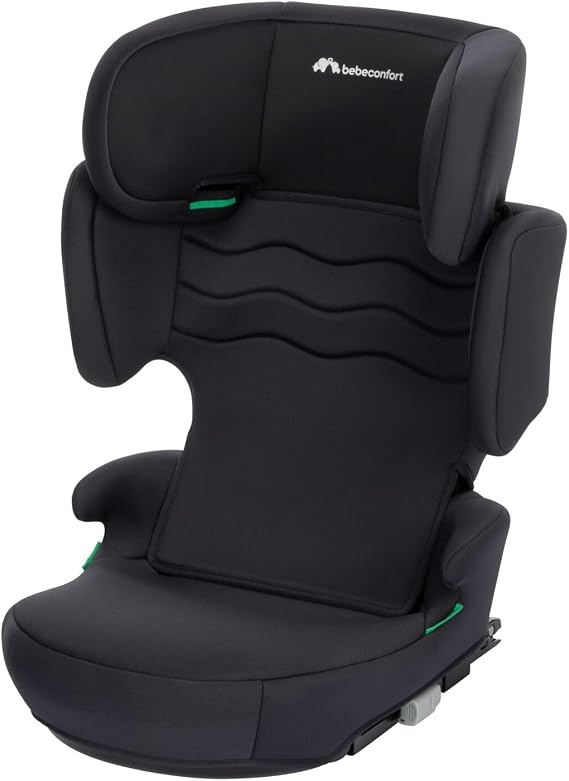 Bebeconfort Hera Fix i-Size, Backrest Booster Car Seat, ISOFIX Car Seat, Compact Fold, Lightweight, 3.5-12 Years (100-150cm), 15-36kg, Mineral Black